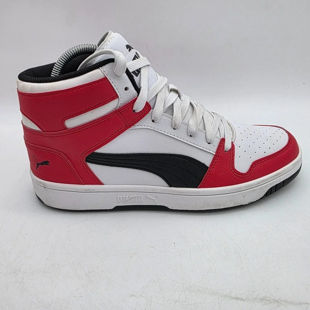 Puma Rebound LayUp High Top Red White Black 369573-14 US 9.5 Mens